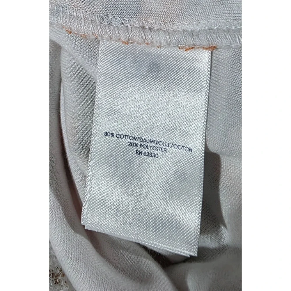 Lands End Girls White Tropic Palm Terry Cloth Hooded Swim Cover-Up Size M 8